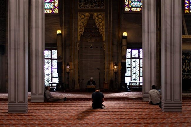 Interior of a mosque to represent house of worship restoration service